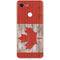Canadian Flag Dark Wood Google Pixel 3 Skin